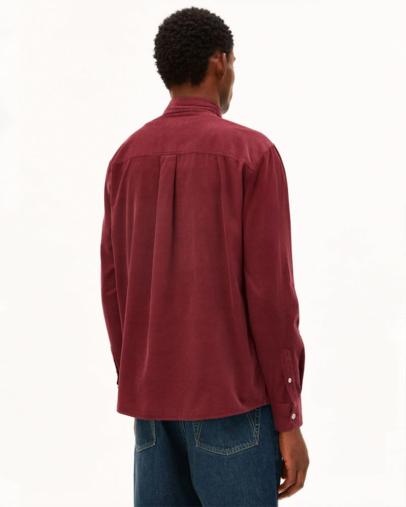 ARMEDANGELS Hemd FAALIN RED BLOCKS Bio-Baumwolle