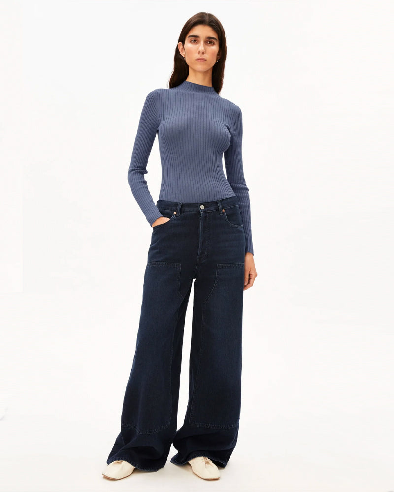 ARMEDANGELS Langarmshirt ALAANI CRUSHED BERRY Bio-Baumwolle
