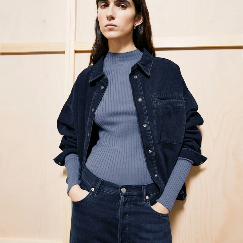 ARMEDANGELS Langarmshirt ALAANI CRUSHED BERRY Bio-Baumwolle