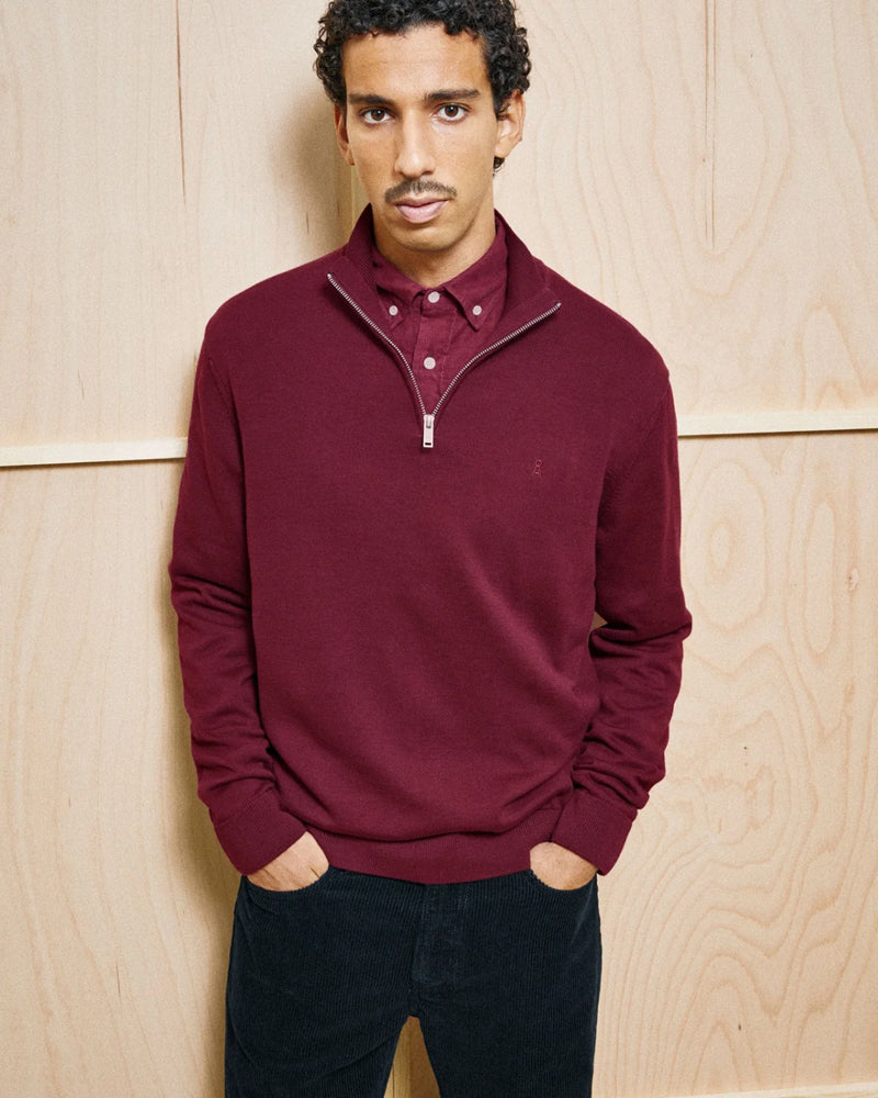 ARMEDANGELS Pullover mit Reißverschluss WAARLO VELVET Bio-Baumwolle