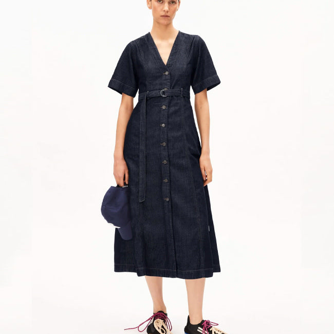 ARMEDANGELS spijker jurk TANJA DENIM katoen en tencel