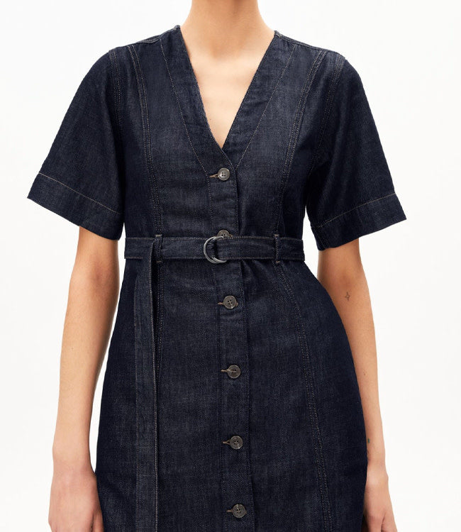 ARMEDANGELS spijker jurk TANJA DENIM katoen en tencel
