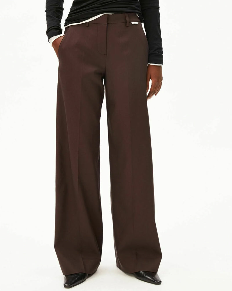 ARMEDANGELS trousers LEANDRAA CLAYSTONE ecovero