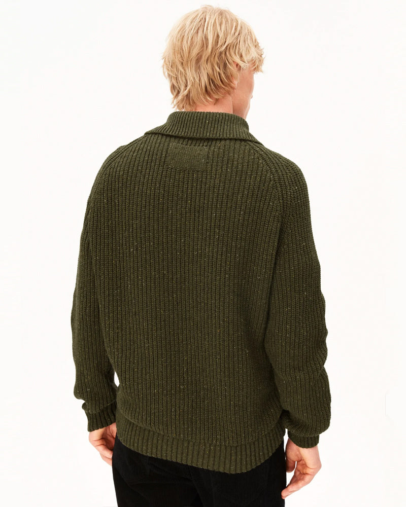 ARMEDANGELS Pullover mit Reißverschluss WAARLO VELVET Bio-Baumwolle