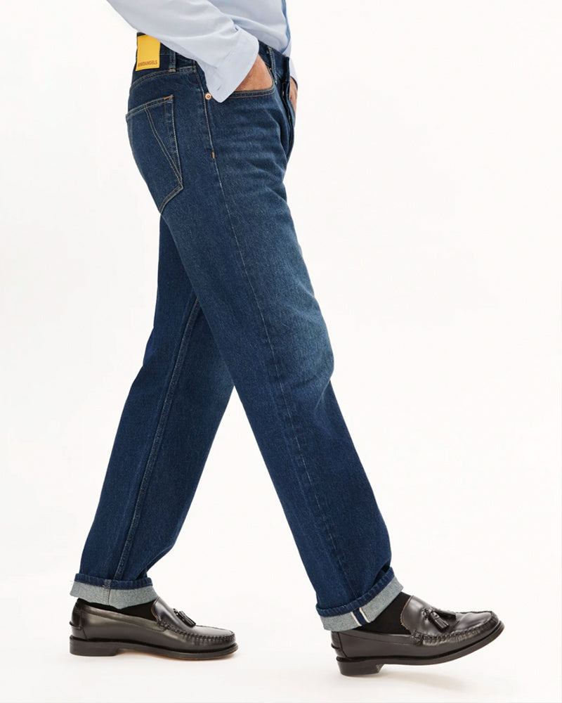 ARMEDANGELS heren spijkerbroek MAADOX SELVEDGE midnight