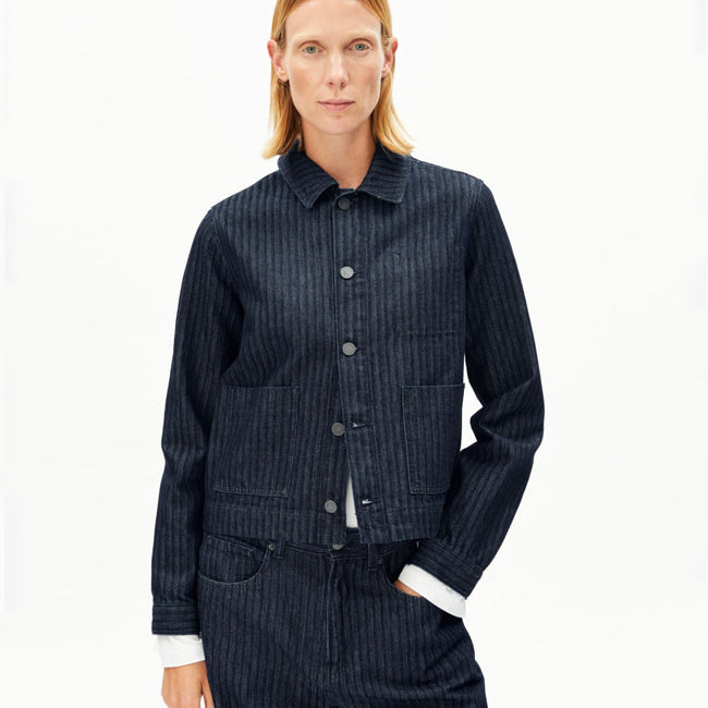 ARMEDANGELS Spijkerjas MINA HERRINGBONE biologisch katoen