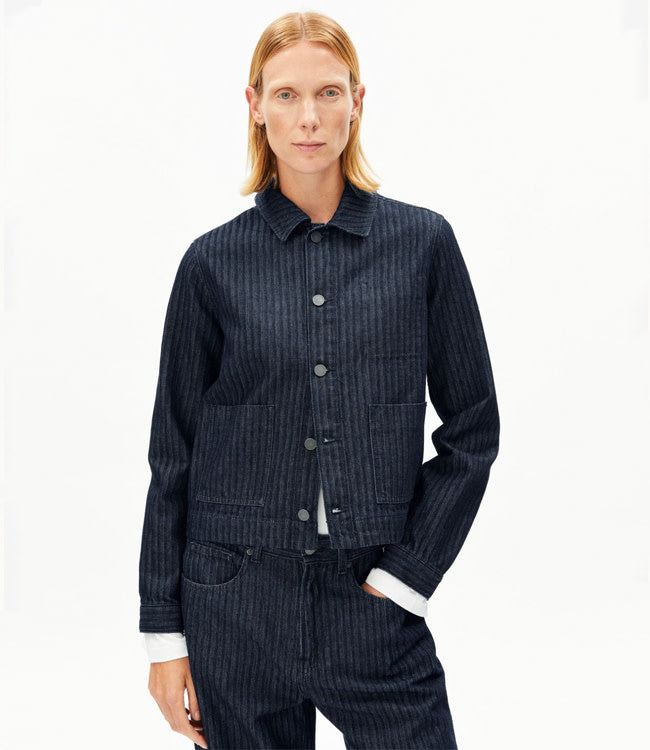 ARMEDANGELS Spijkerjas MINA HERRINGBONE biologisch katoen