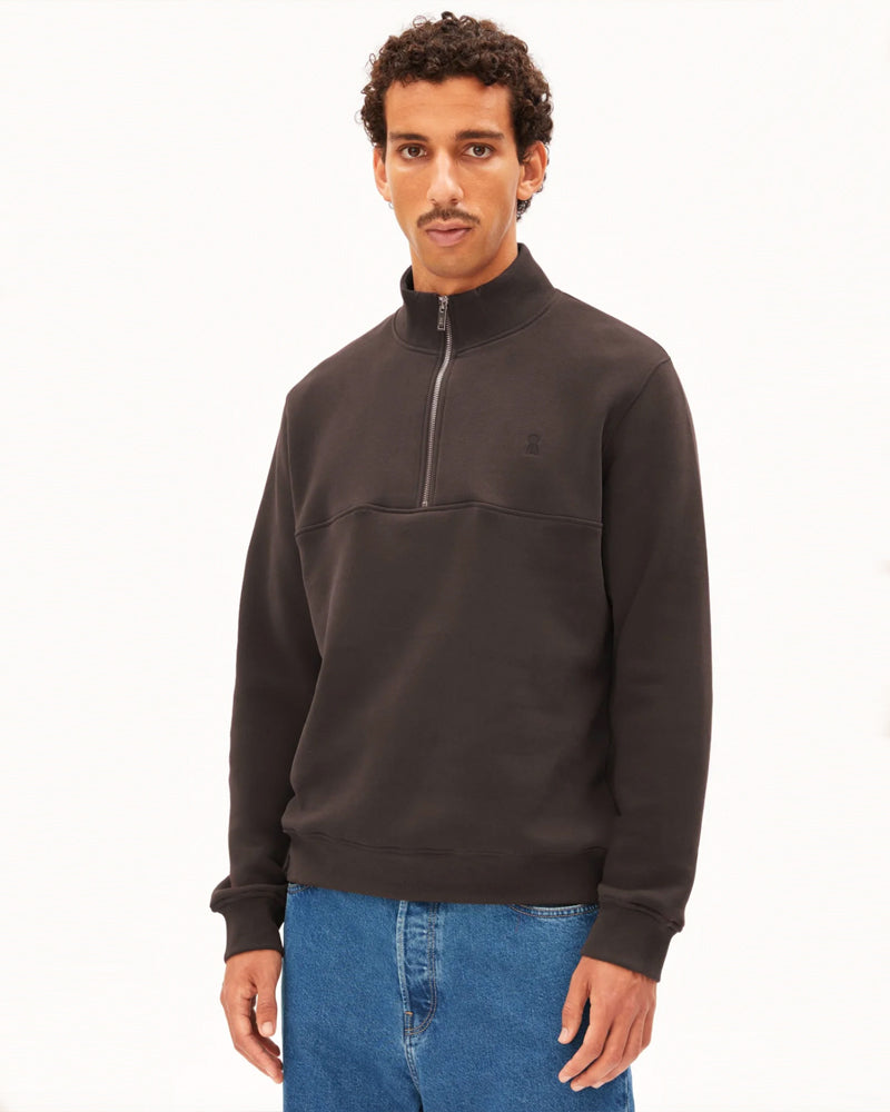 ARMEDANGELS Pullover mit Reißverschluss WAARLO VELVET Bio-Baumwolle