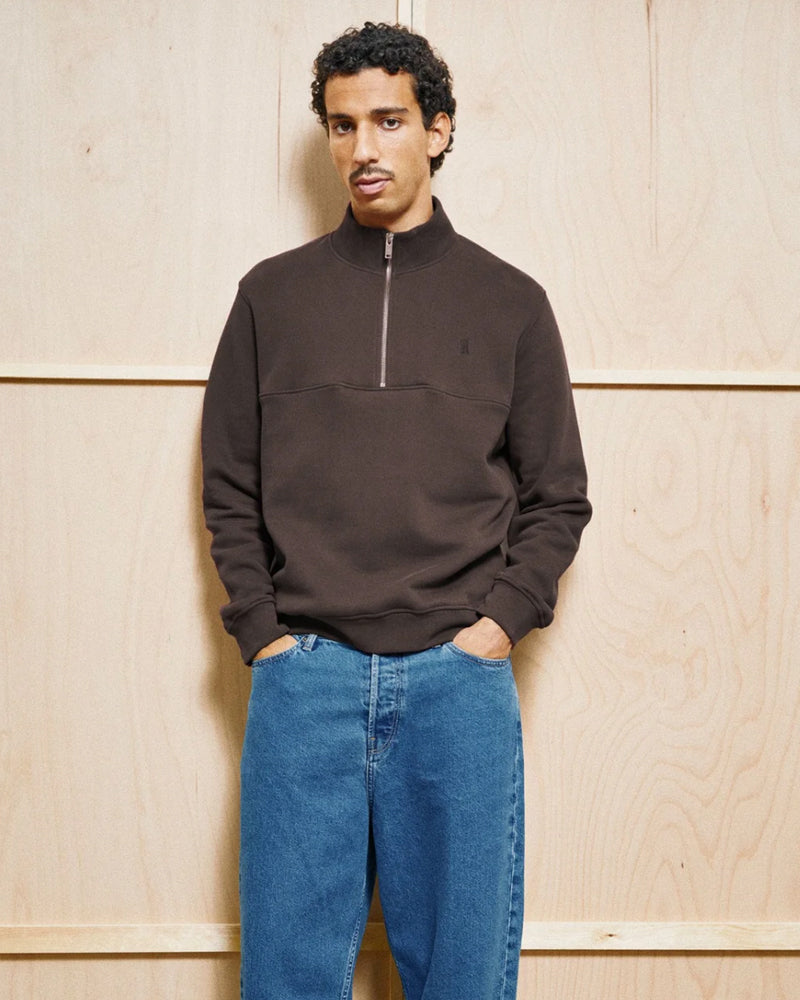 ARMEDANGELS Pullover mit Reißverschluss WAARLO VELVET Bio-Baumwolle