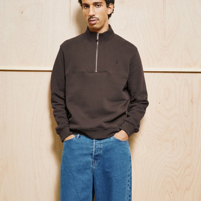 ARMEDANGELS Pullover mit Reißverschluss WAARLO VELVET Bio-Baumwolle