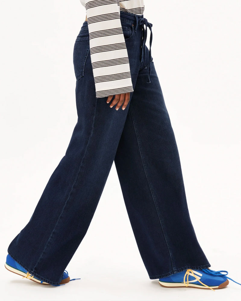 ARMEDANGELS wide leg spijkerbroek ASTREAAS INK mid waist