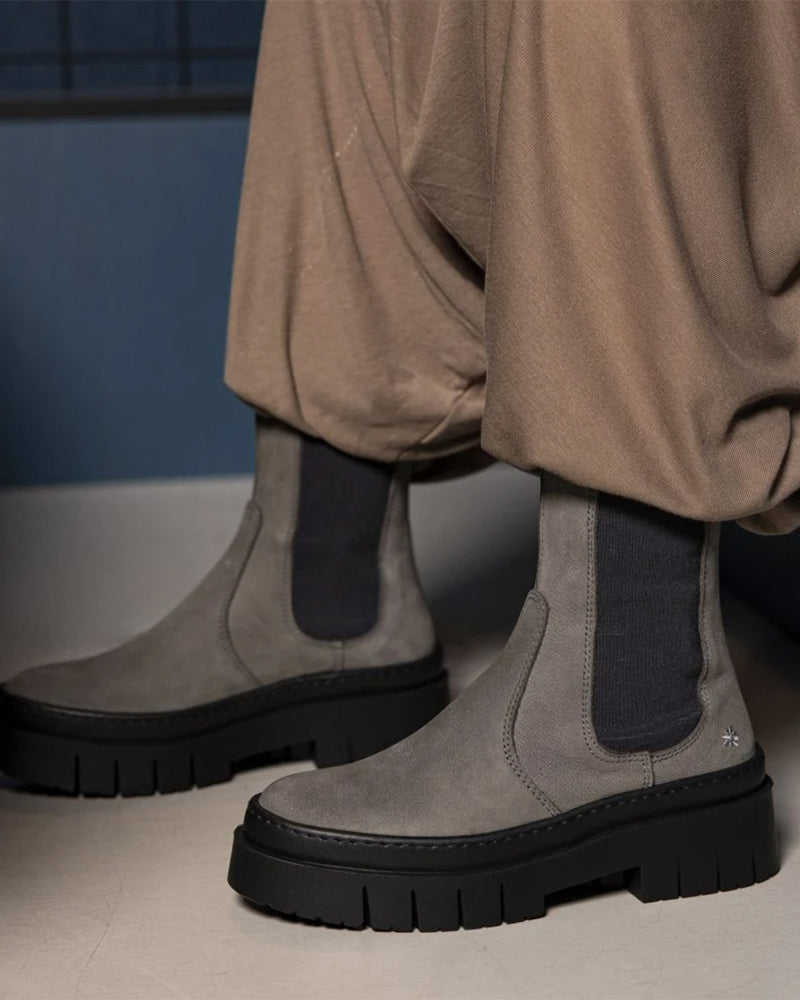 ART nachhaltiger CHELSEA BOOT mit dicker Sohle LEEDS BLACK