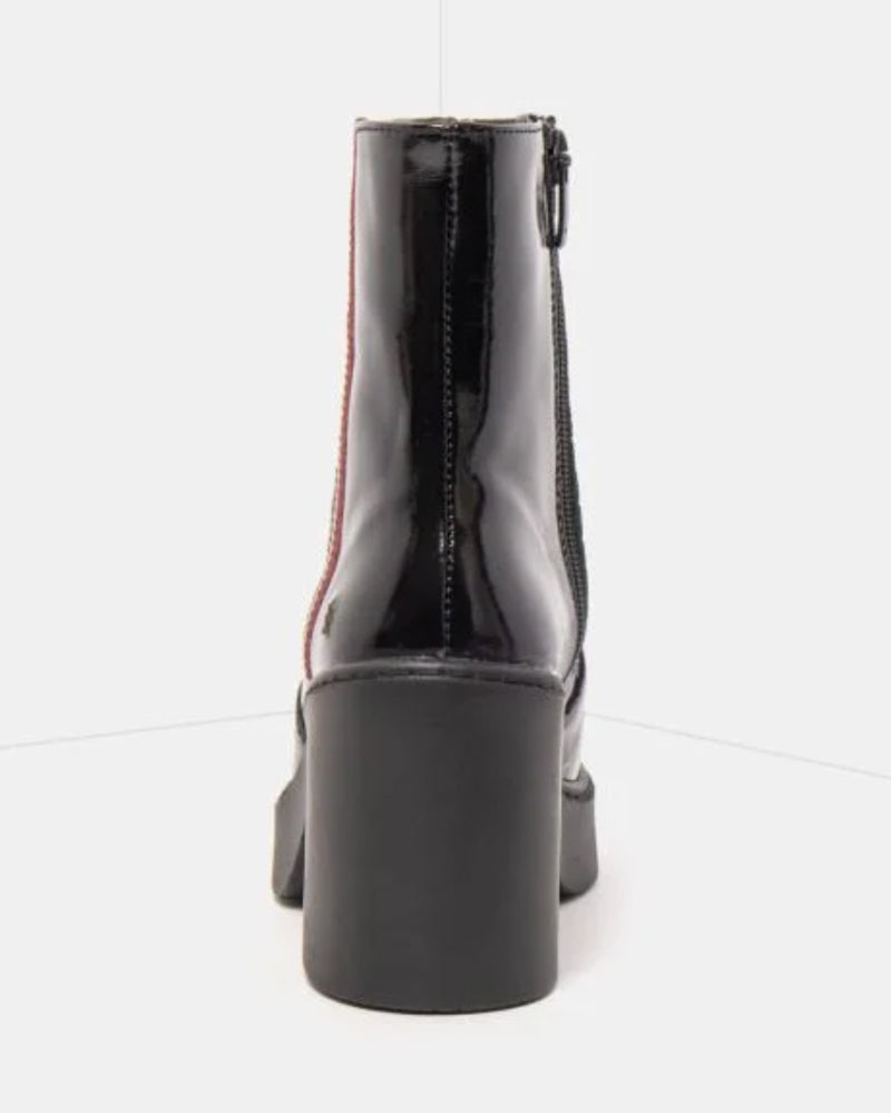 ART nachhaltige LACK-STIEFELETTEN mit Absatz BERNA JUNGLE