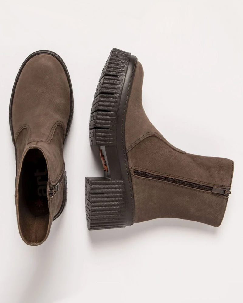 ART nachhaltiger Bootie mit dicker Sohle YORK KHAKI