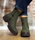 ART duurzame bootie met dikke zool YORK KHAKI