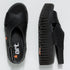 ART zwarte duurzame sandalen met dikke zool DUNE BLACK