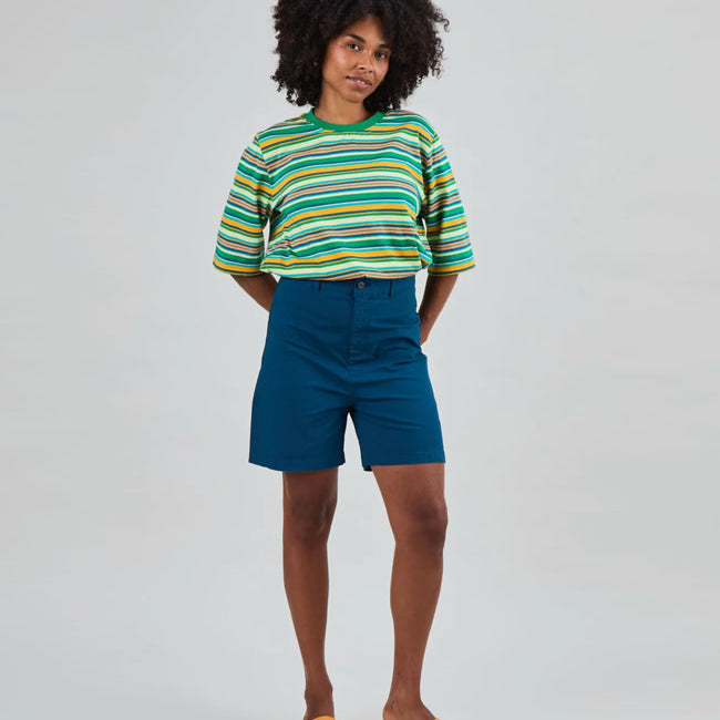 BRAVA korte broek biologisch katoen LENA BLUE