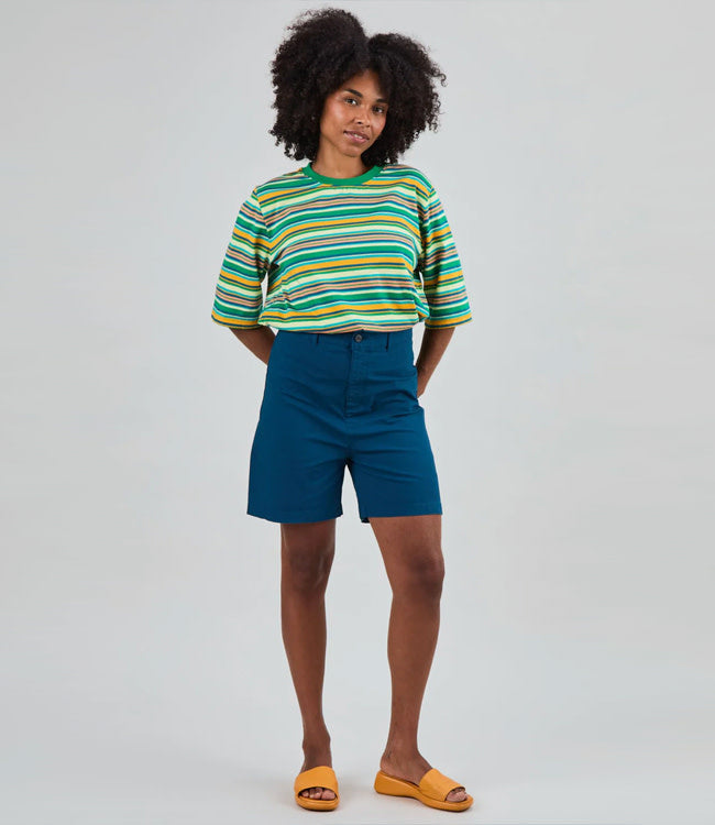 BRAVA korte broek biologisch katoen LENA BLUE