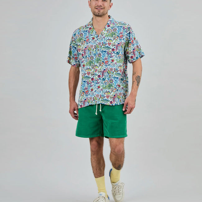 BRAVA overhemd korte mouw ALOHA ASIS ecovero