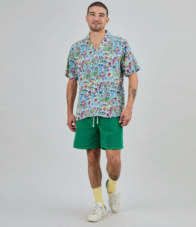 BRAVA overhemd korte mouw ALOHA ASIS ecovero