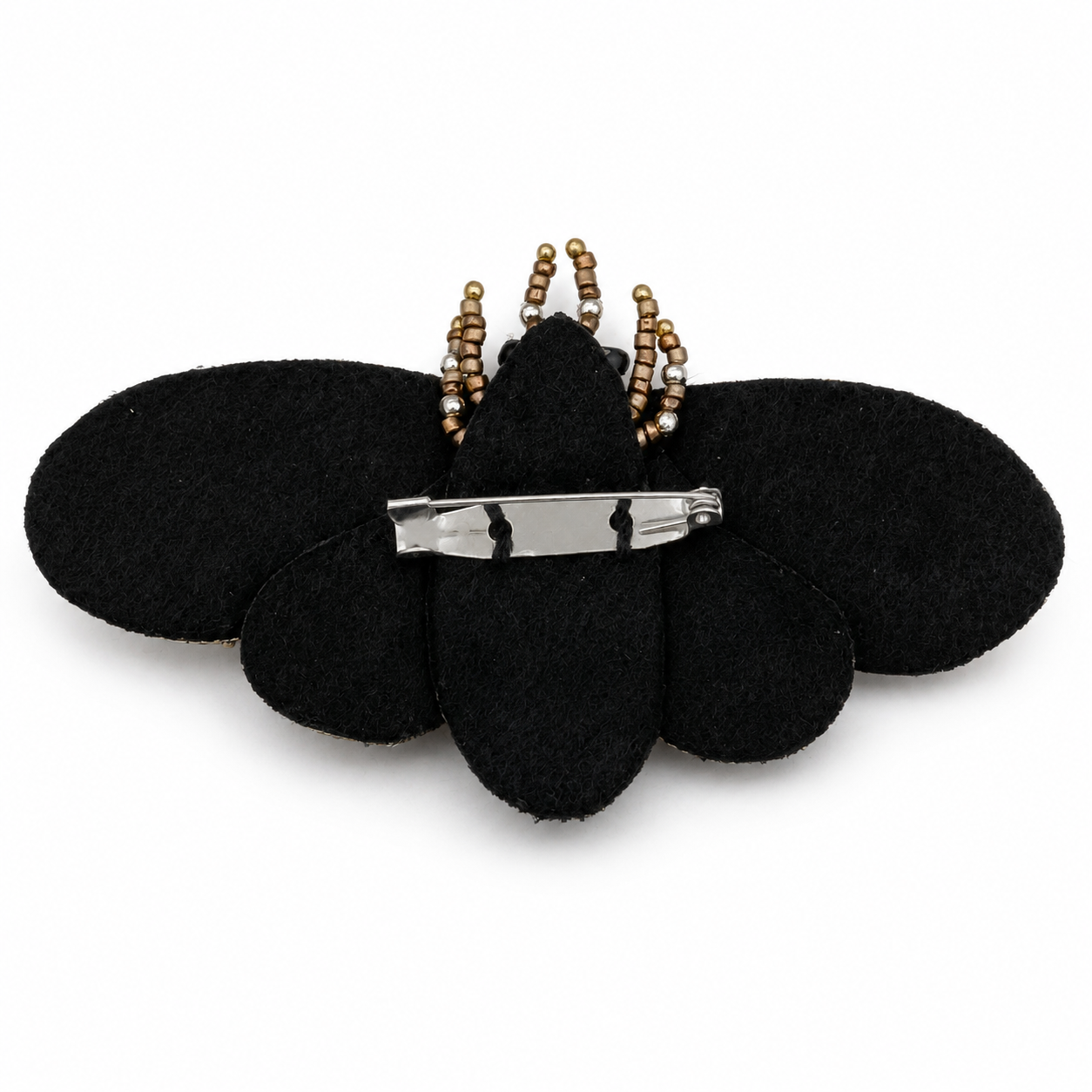 FAIRTRADE broche MOT BRONS met pailetten en kralen