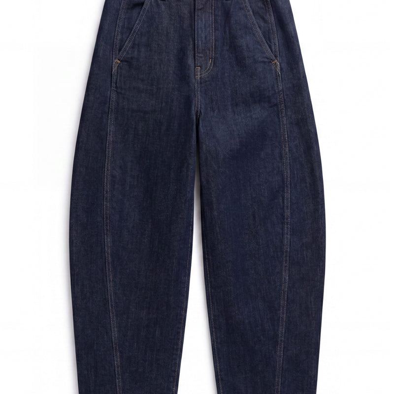 DAWN DENIM barrel leg spijkerbroek MOONDUST RAW biologisch katoen