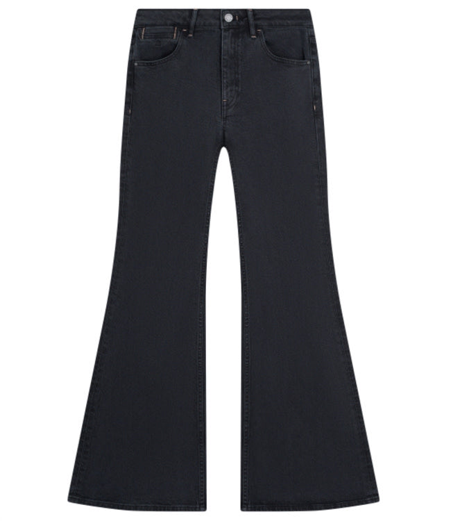DAWN Flared spijkerbroek CELESTE BLACK tencel katoen