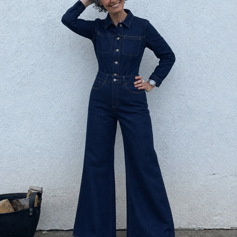 DAWN DENIM Jumpsuit GRACE RAW Tencel Baumwolle