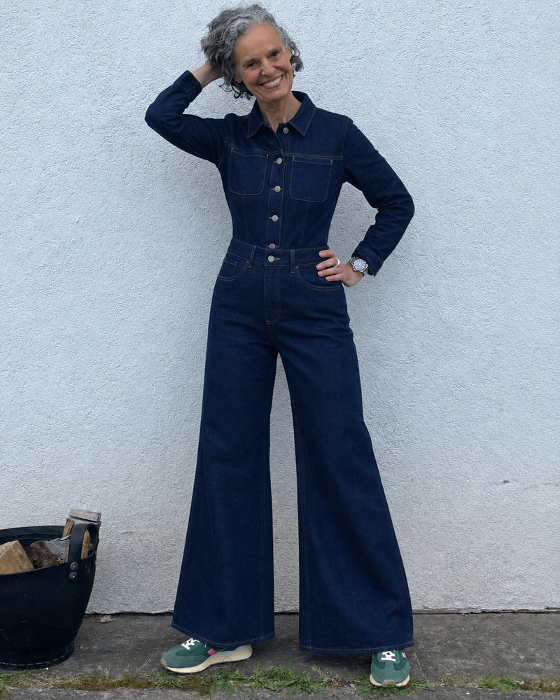 DAWN DENIM Jumpsuit GRACE RAW Tencel Baumwolle
