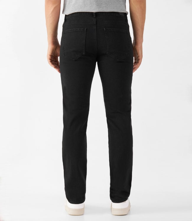 DAWN DENIM spijkerbroek DUSK BLACK biologisch katoen