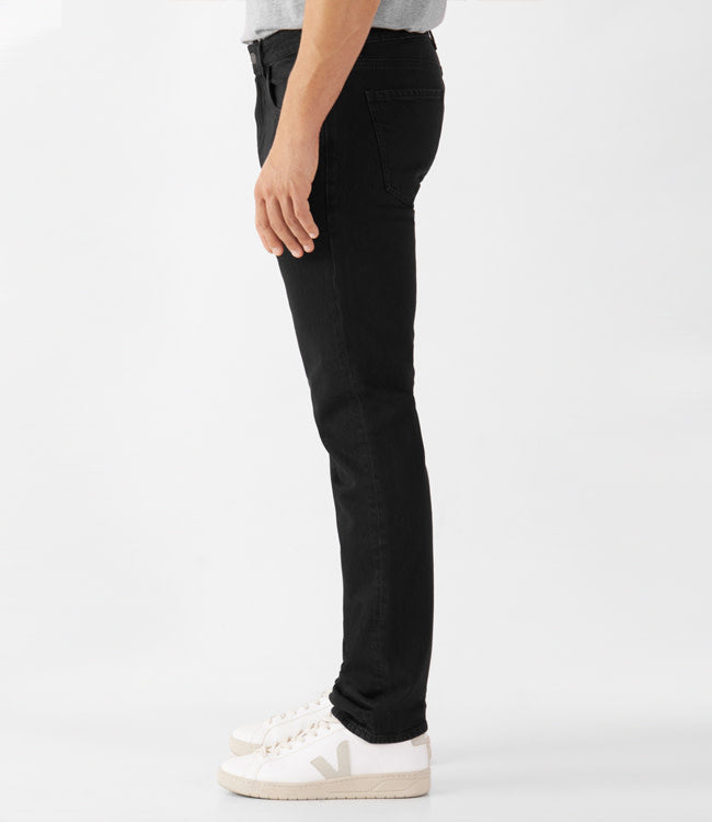 DAWN DENIM spijkerbroek DUSK BLACK biologisch katoen