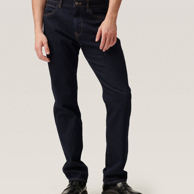 DAWN DENIM spijkerbroek DUSK DARK BLUE biologisch katoen