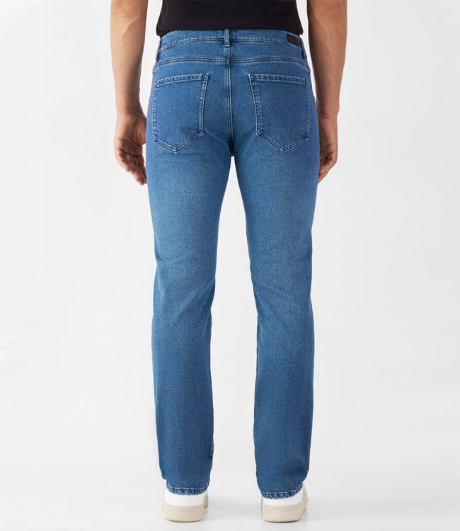 DAWN DENIM spijkerbroek DUSK MID BLUE biologisch katoen