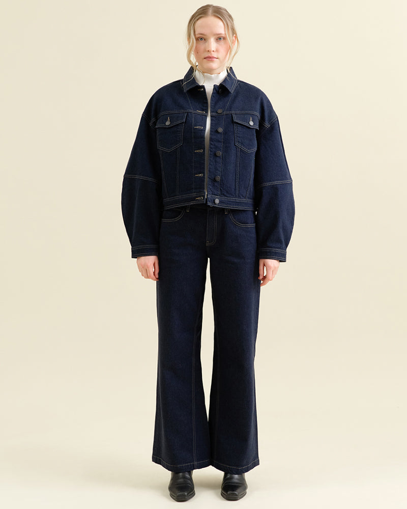 DAWN DENIM Jeansjacke CALLI RAW Tencel Baumwolle