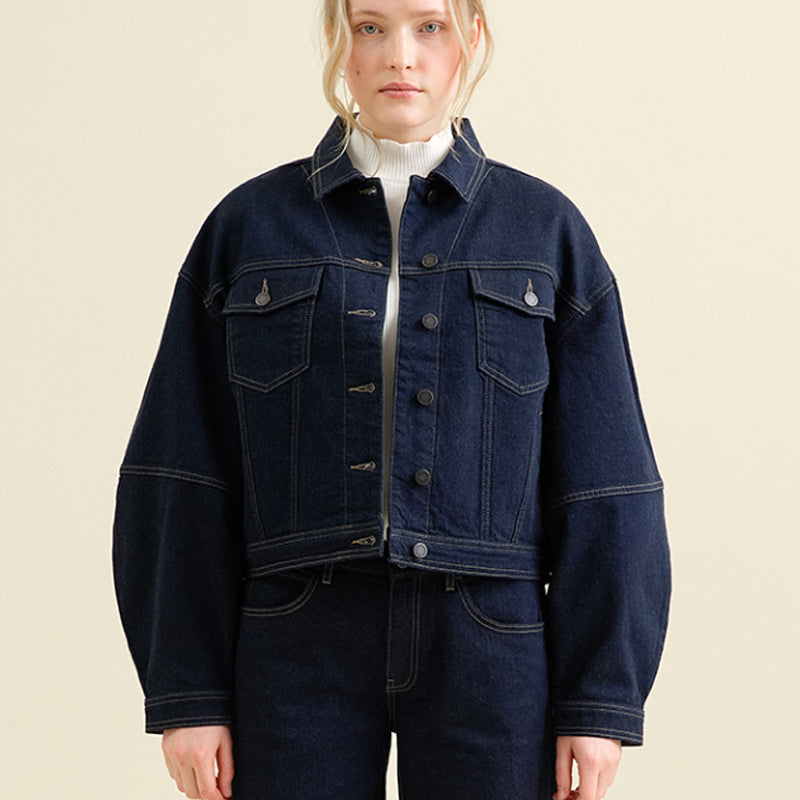 DAWN DENIM Jeansjacke CALLI RAW Tencel Baumwolle