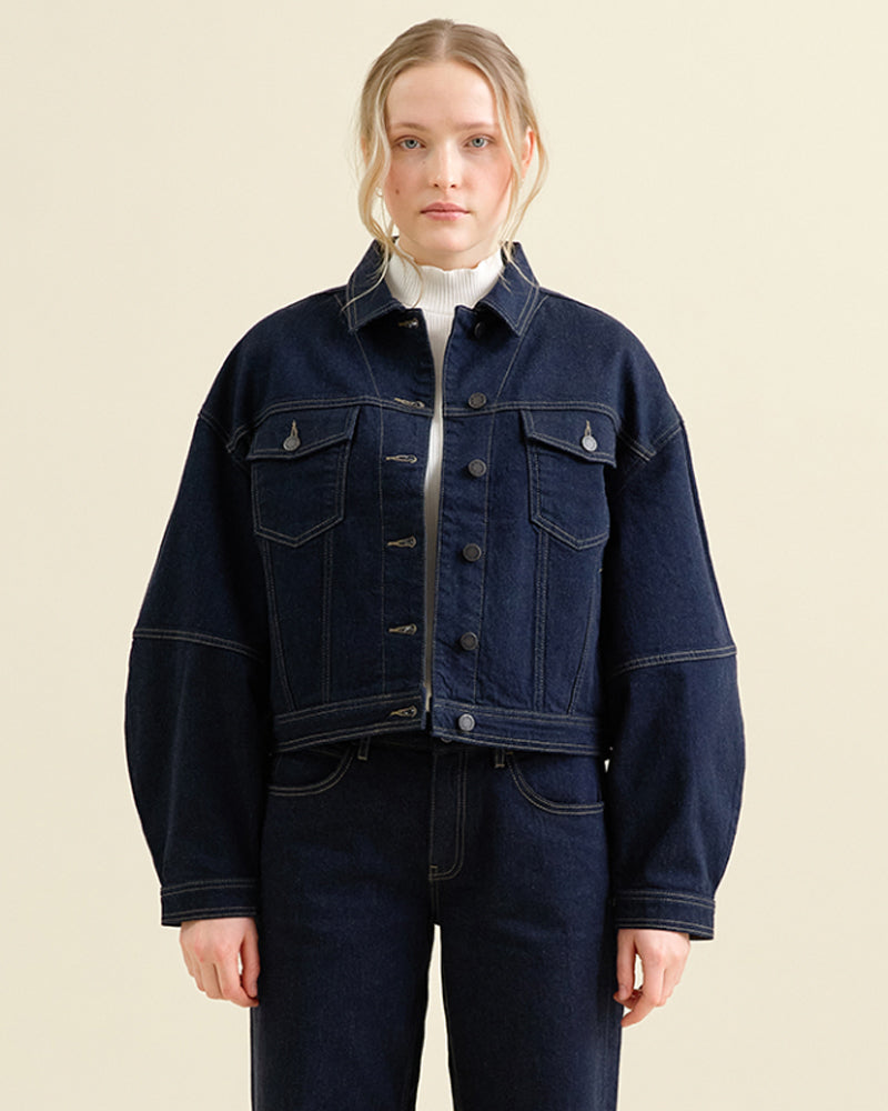 DAWN DENIM Jeansjacke CALLI RAW Tencel Baumwolle
