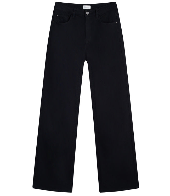 DAWN DENIM flared spijkerbroek DEW BLACK biologisch katoen