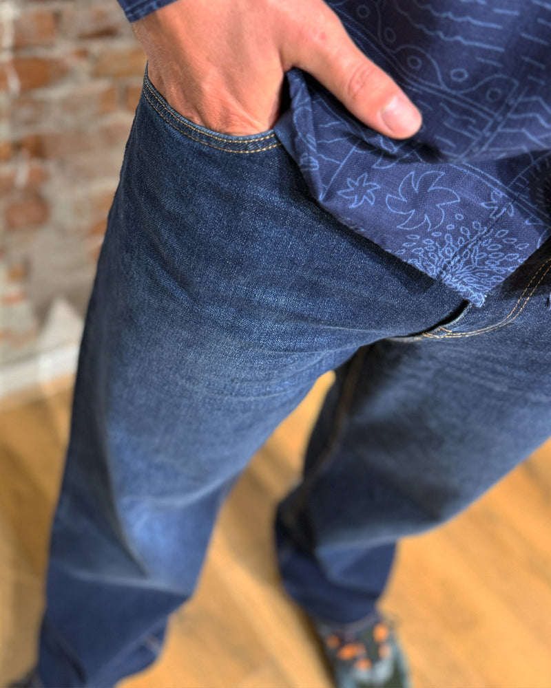 DAWN DENIM jeans VEGA DARK BLUE organic cotton