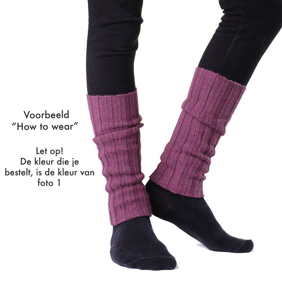 DE COLORES beenwarmers baby alpaca ROZE 55 - 40 cm
