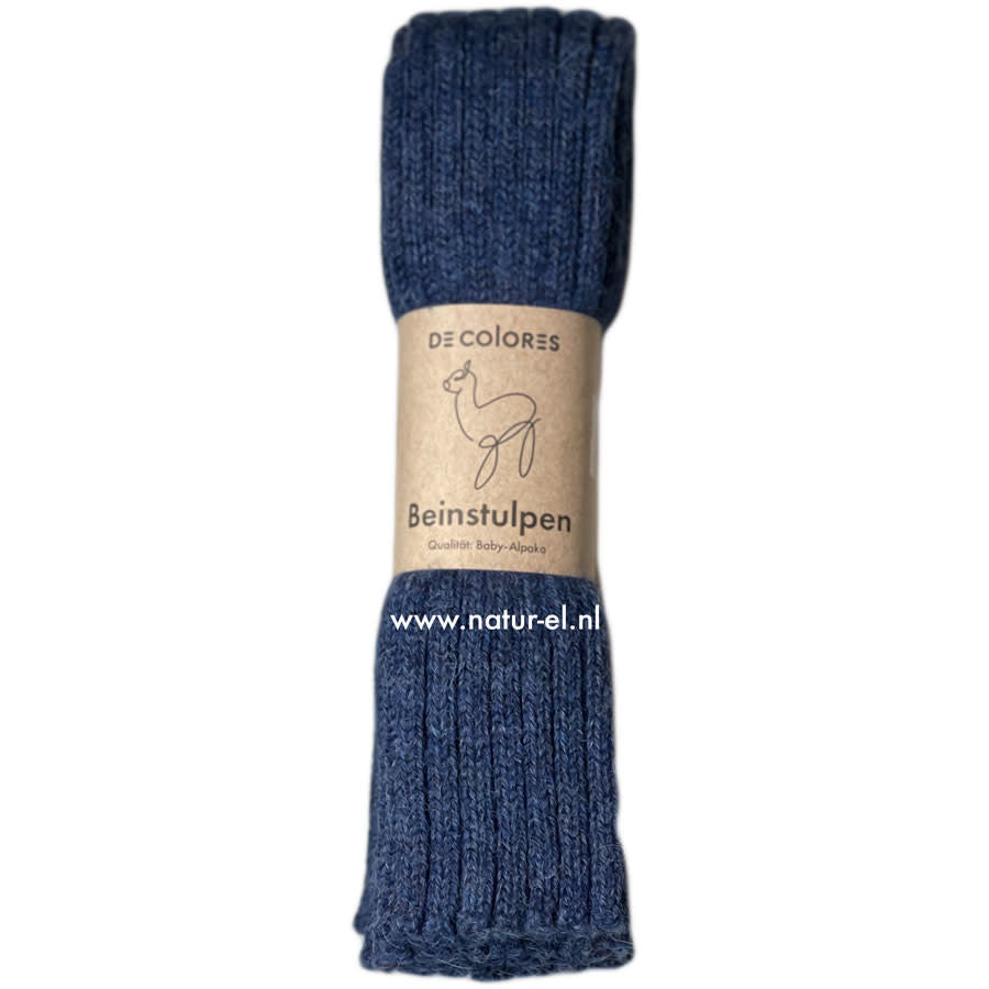 DE COLORES beenwarmers baby alpaca JEANS 86 - 40 cm