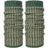 DE COLORES 100% baby alpaca BEENWARMERS TWO TONE grijsgroen 65