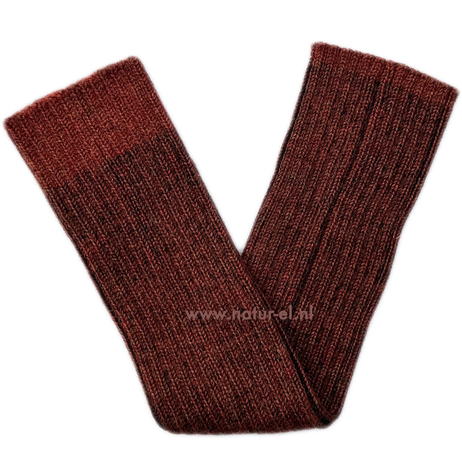 DE COLORES 100% baby alpaca BEENWARMERS TWO TONE roest 48