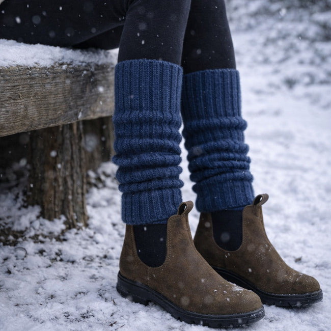 DE COLORES beenwarmers baby alpaca JEANS 86 - 40 cm