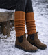 DE COLORES beenwarmers baby alpaca MOSTERD 22 - 40 cm