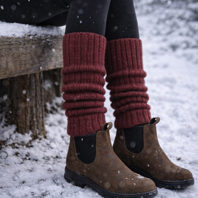 DE COLORES beenwarmers baby alpaca ROEST 48 - 40 cm