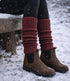 DE COLORES beenwarmers baby alpaca ROEST 48 - 40 cm