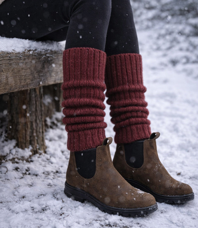 DE COLORES beenwarmers baby alpaca ROEST 48 - 40 cm