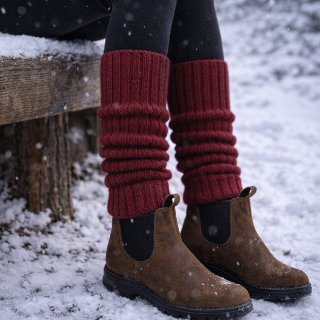 DE COLORES beenwarmers baby alpaca ROOD 47 - 40 cm