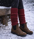 DE COLORES beenwarmers baby alpaca ROOD 47 - 40 cm