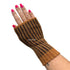 DE COLORES Polswarmers 100% baby alpaca TWO TONE MOSTERD 22